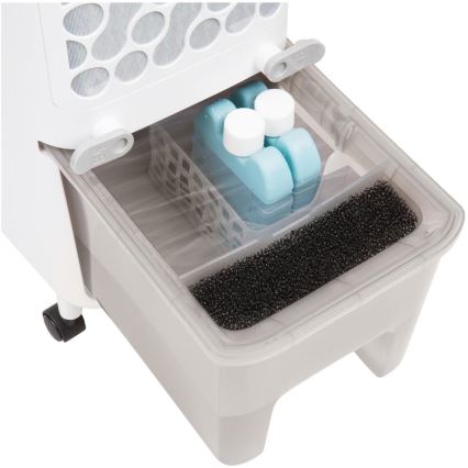 Sencor - Prijenosni klima uređaj s LED zaslonom 3u1 70W/230V bijela + daljinski upravljač