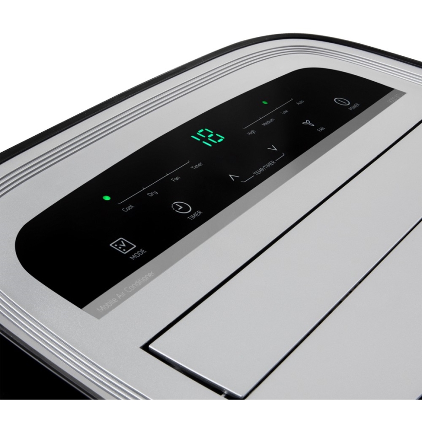Sencor - Mobilni klima uređaj s LED zaslonom 3u1 1000W/230V 9000 BTU crna + daljinski upravljač