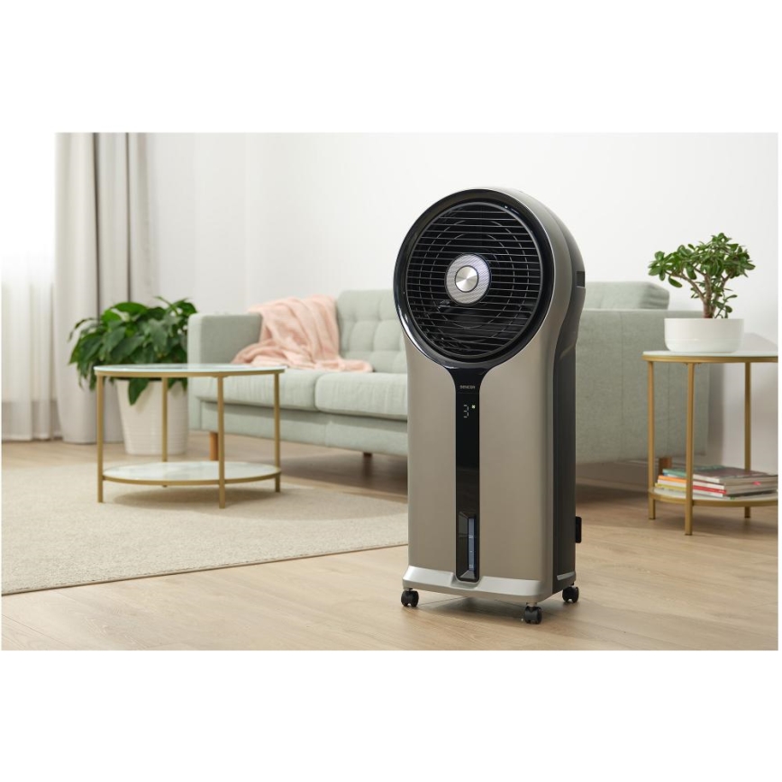 Sencor - Mobilni rashlađivač zraka 3u1 110W/230V srebrna/crna + daljinski upravljač