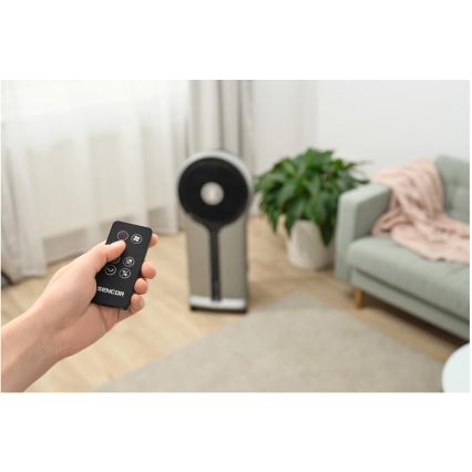 Sencor - Mobilni rashlađivač zraka 3u1 110W/230V srebrna/crna + daljinski upravljač