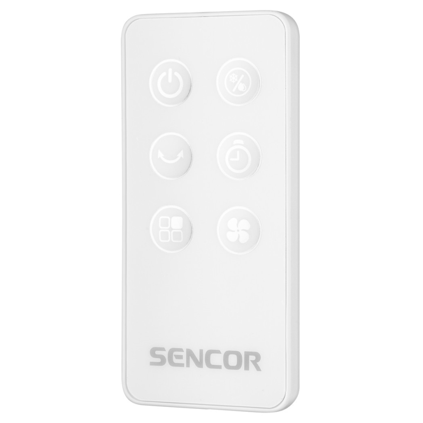 Sencor - Mobilni rashlađivač zraka s LED zaslonom 3u1 45W/230V bijela + daljinski upravljač