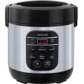 Sencor - Multifunkcijski kuhalo za rižu 350 W/230 V 0,6 l nehrđajući čelik/crna