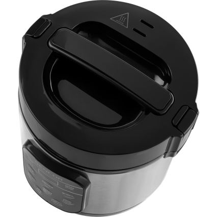 Sencor - Multifunkcijski kuhalo za rižu 350 W/230 V 0,6 l nehrđajući čelik/crna