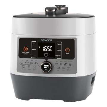 Sencor - Multifunkcionalni električni ekspres lonac 5,5 l 1000W/230V bijela/crna