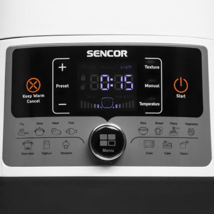 Sencor - Višenamjenski električni ekspres lonac 5,5 l 1000W/230V bijela/crna