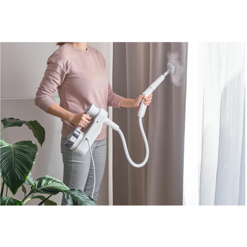 Sencor - Multifunkcionalni mop na paru 2u1 1500W/230V IPX4 bijela