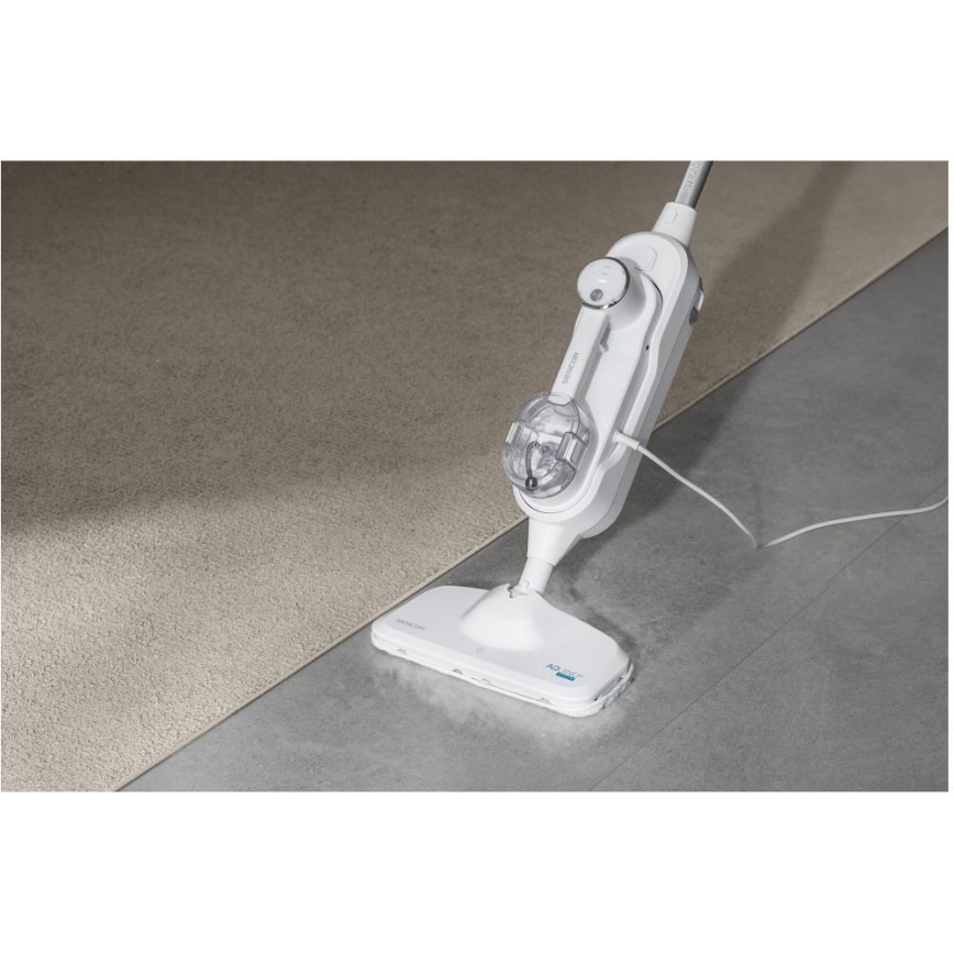 Sencor - Multifunkcionalni mop na paru 2u1 1500W/230V IPX4 bijela