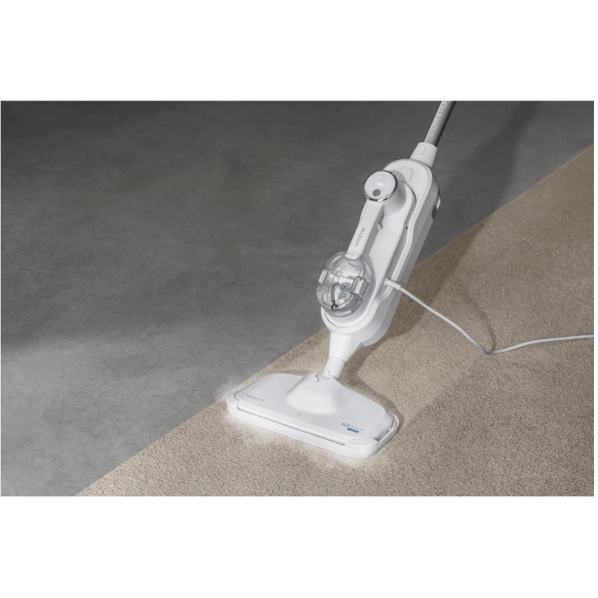 Sencor - Multifunkcionalni mop na paru 2u1 1500W/230V IPX4 bijela