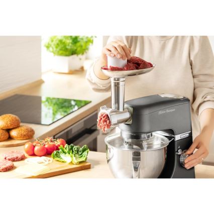 Sencor - Multipraktik sa zdjelom od nehrđajućeg čelika 1000W/230V siva