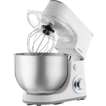 Sencor - Multipraktik sa zdjelom od nehrđajućeg čelika 1300W/230V bijela
