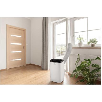 Sencor - Pametni prijenosni klima uređaj 4u1 s kompletnom opremom, 1750 W/230 V, 18000 BTU, Wi-Fi, bijeli + daljinski upravljač