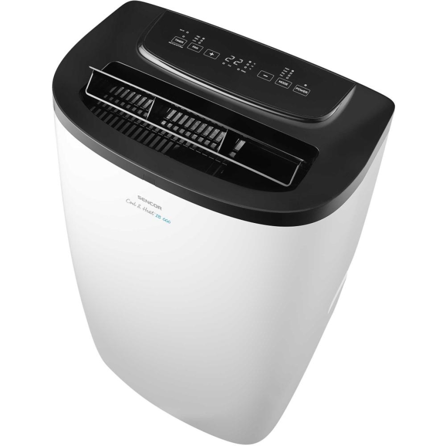 Sencor - Pametni prijenosni klima uređaj 4u1 s kompletnom opremom, 1750 W/230 V, 18000 BTU, Wi-Fi, bijeli + daljinski upravljač