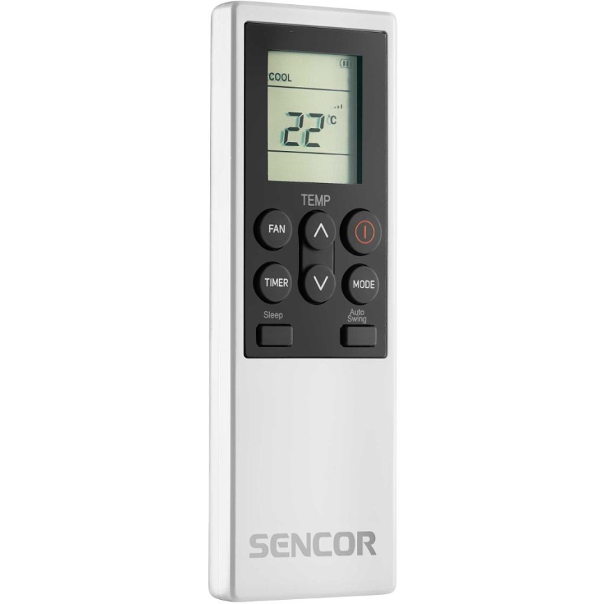 Sencor - Pametni prijenosni klima uređaj 4u1 s kompletnom opremom, 1750 W/230 V, 18000 BTU, Wi-Fi, bijeli + daljinski upravljač