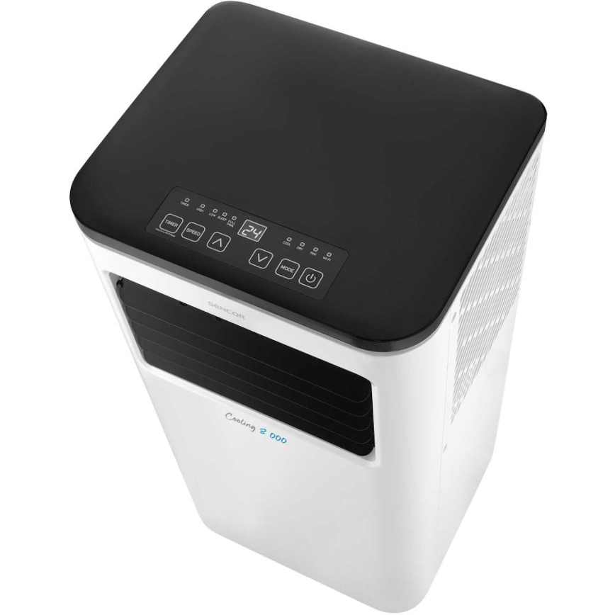 Sencor - Pametna prijenosna klima uređaj 3u1 s kompletnom opremom 805W/230V 8000 BTU Wi-Fi + daljinski upravljač