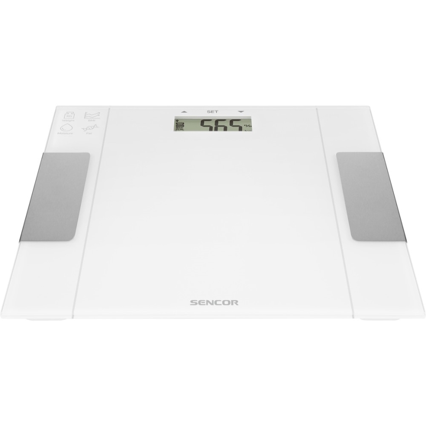 Sencor - Pametna osobna fitness vaga 1xCR2032 bijela