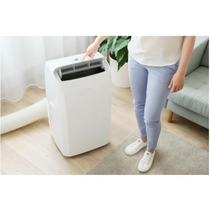 Sencor - Pametna prijenosna klima 5 u 1 s kompletnim priborom 733W/230V 9000 BTU Wi-Fi bijela + daljinski upravljač