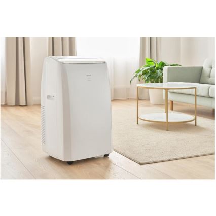 Sencor - Pametna prijenosna klima 5 u 1 s kompletnim priborom 733W/230V 9000 BTU Wi-Fi bijela + daljinski upravljač