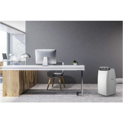 Sencor - Pametna prijenosna klima 5 u 1 s kompletnim priborom 733W/230V 9000 BTU Wi-Fi bijela + daljinski upravljač