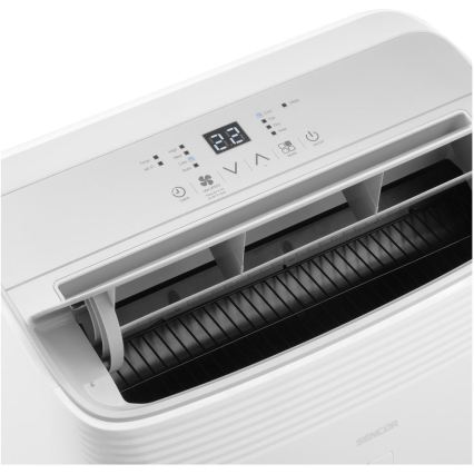 Sencor - Pametna prijenosna klima 5 u 1 s kompletnim priborom 733W/230V 9000 BTU Wi-Fi bijela + daljinski upravljač