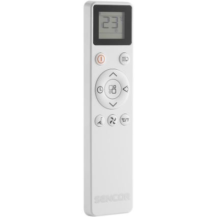 Sencor - Pametna prijenosna klima 5 u 1 s kompletnim priborom 733W/230V 9000 BTU Wi-Fi bijela + daljinski upravljač