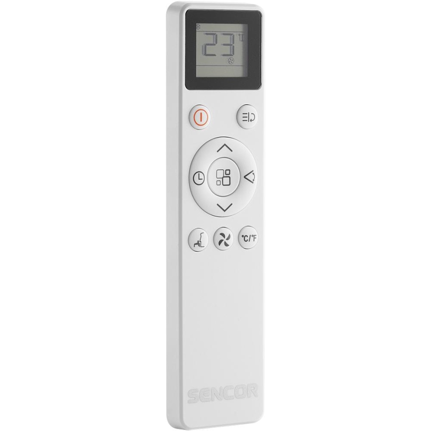 Sencor - Pametna prijenosna klima 5 u 1 s kompletnim priborom 733W/230V 9000 BTU Wi-Fi bijela + daljinski upravljač