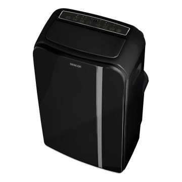 Sencor - Pametna prijenosna klima uređaj 3u1 s kompletnom opremom 1450W/230V 12000 BTU Wi-Fi crna + daljinski upravljač