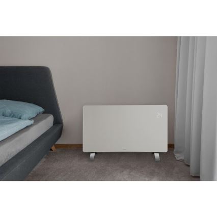 Sencor - Pametni električni grijač/konvektor 1200/2400W/230V IP24 Wi-Fi bijela