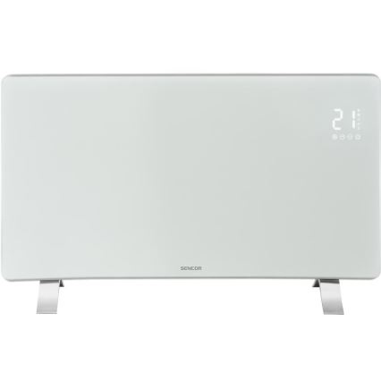 Sencor - Pametni električni grijač/konvektor 1200/2400W/230V IP24 Wi-Fi bijela