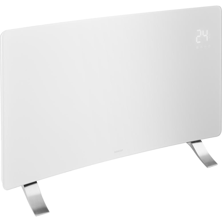 Sencor - Pametni električni grijač/konvektor 1200/2400W/230V IP24 Wi-Fi bijela