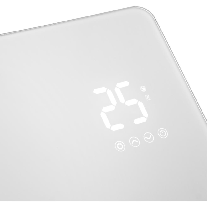 Sencor - Pametni električni grijač/konvektor 1200/2400W/230V IP24 Wi-Fi bijela