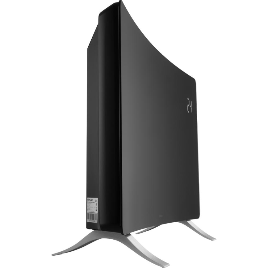 Sencor - Pametni električni grijač/konvektor 1200/2400W/230V IP24 Wi-Fi crne boje