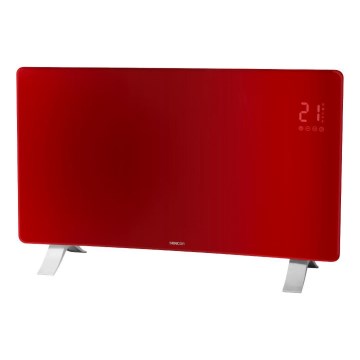 Sencor - Pametni električni grijač/konvektor 1200/2400W/230V IP24 Wi-Fi crvena