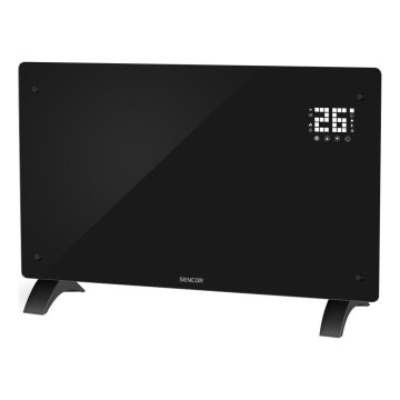 Sencor - Pametni električni grijač/konvektor 2000 W/230 V IP24 Wi‑Fi, crna + daljinski upravljač