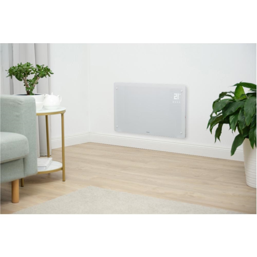 Sencor - Pametni električni grijač/konvektor 2000 W/230 V IP24 Wi-Fi bijeli + daljinski upravljač