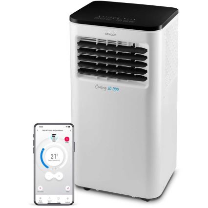 Sencor - Pametni mobilni klima uređaj 3u1 sa svom dodatnom opremom 1050W/230V 10000 BTU Wi-Fi + daljinski upravljač