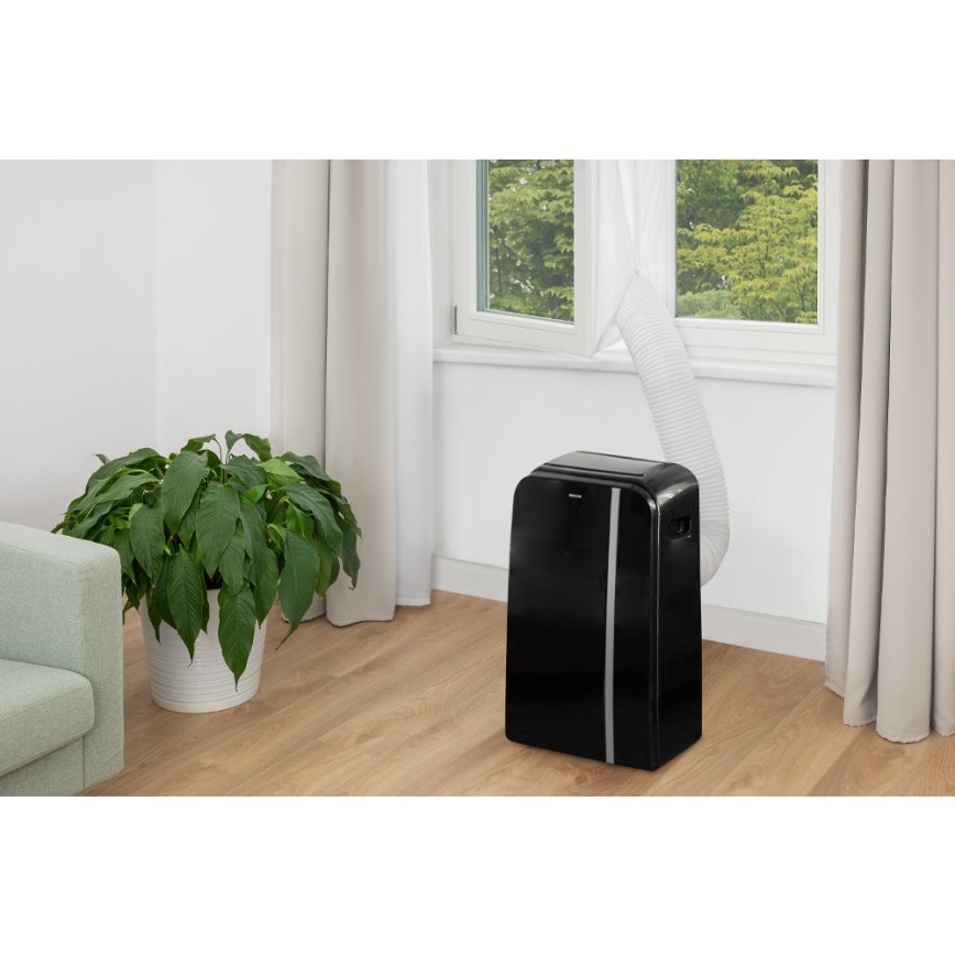 Sencor - Pametni mobilni klima uređaj 3u1 sa svom dodatnom opremom 1450W/230V 12000 BTU Wi-Fi crna + daljinski upravljač