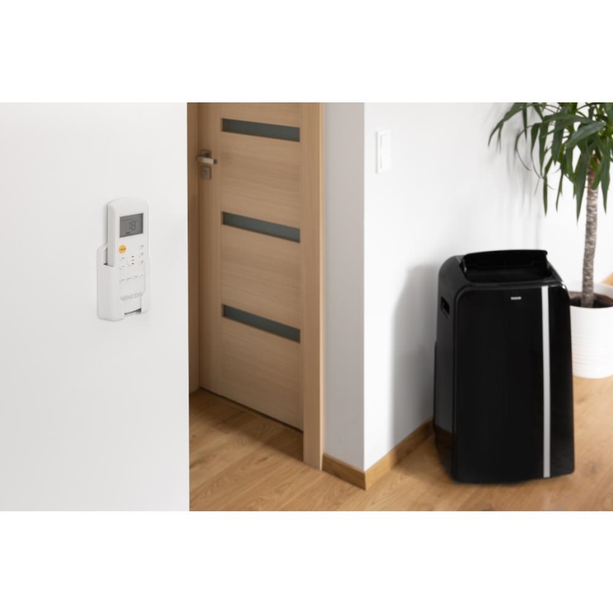 Sencor - Pametni mobilni klima uređaj 3u1 sa svom dodatnom opremom 1450W/230V 12000 BTU Wi-Fi crna + daljinski upravljač