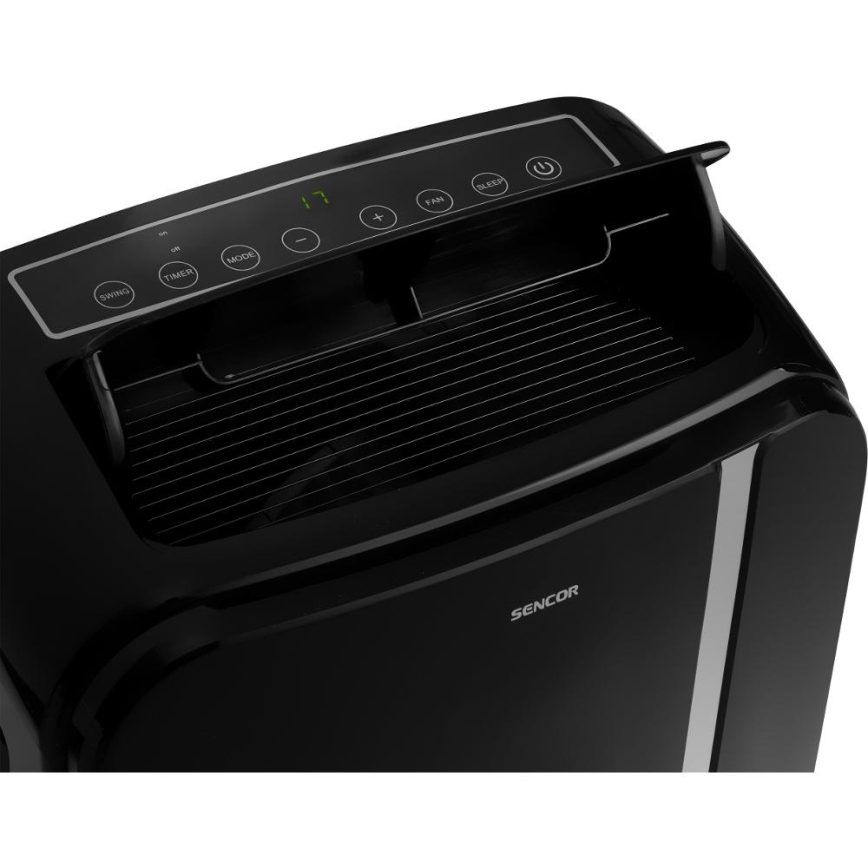 Sencor - Pametni mobilni klima uređaj 3u1 sa svom dodatnom opremom 1450W/230V 12000 BTU Wi-Fi crna + daljinski upravljač