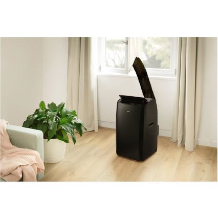 Sencor - Pametni mobilni klima uređaj sa svom dodatnom opremom 900W/230V 9000 BTU Wi-Fi crna + daljinski upravljač