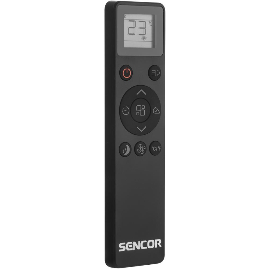 Sencor - Pametni mobilni klima uređaj sa svom dodatnom opremom 900W/230V 9000 BTU Wi-Fi crna + daljinski upravljač