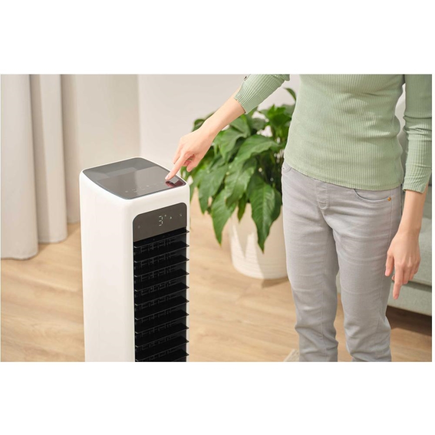 Sencor - Pametni mobilni rashlađivač zraka 60W/230V Wi-Fi bijela + daljinski upravljač