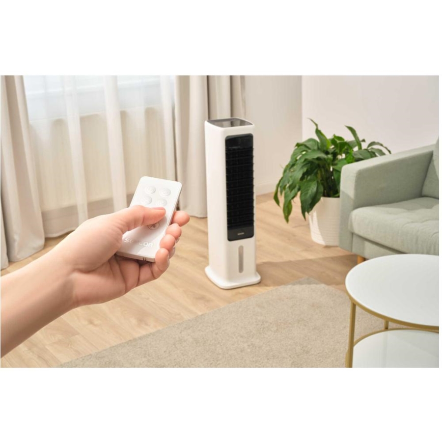 Sencor - Pametni mobilni rashlađivač zraka 60W/230V Wi-Fi bijela + daljinski upravljač