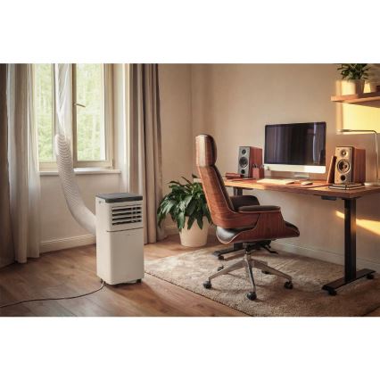 Sencor - Pametni prijenosni klima-uređaj 3u1 s kompletnom opremom, 760 W/230 V, 7000 BTU, Wi-Fi, bijeli + daljinski upravljač