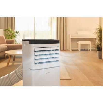 Sencor - Pametni prijenosni klima-uređaj 3u1 s kompletnom opremom, 760 W/230 V, 7000 BTU, Wi-Fi, bijeli + daljinski upravljač
