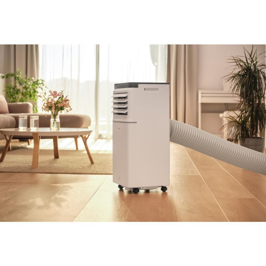 Sencor - Pametni prijenosni klima-uređaj 3u1 s kompletnom opremom, 760 W/230 V, 7000 BTU, Wi-Fi, bijeli + daljinski upravljač