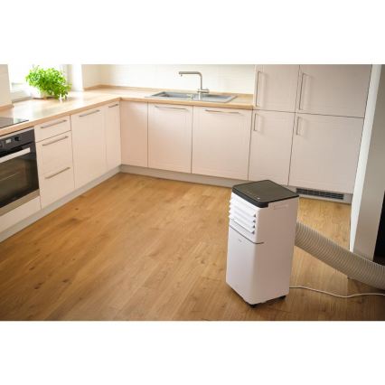 Sencor - Pametni prijenosni klima-uređaj 3u1 s kompletnom opremom, 760 W/230 V, 7000 BTU, Wi-Fi, bijeli + daljinski upravljač