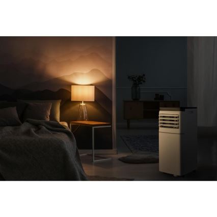 Sencor - Pametni prijenosni klima-uređaj 3u1 s kompletnom opremom, 760 W/230 V, 7000 BTU, Wi-Fi, bijeli + daljinski upravljač