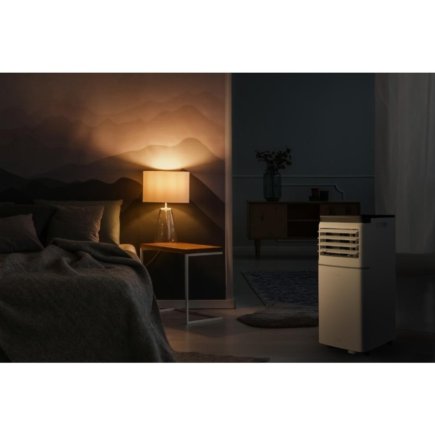 Sencor - Pametni prijenosni klima-uređaj 3u1 s kompletnom opremom, 760 W/230 V, 7000 BTU, Wi-Fi, bijeli + daljinski upravljač