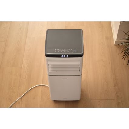Sencor - Pametni prijenosni klima uređaj 3 u 1 s kompletnom opremom 815W/230V 8000 BTU Wi-Fi bijeli + daljinski upravljač