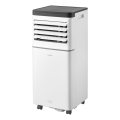 Sencor - Pametni prijenosni klima-uređaj 3u1 s kompletnom opremom, 760 W/230 V, 7000 BTU, Wi-Fi, bijeli + daljinski upravljač